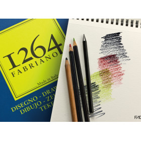 FABRIANO - Bloc Dessin 1264 Spiralé - A4 - 50 Feuilles - 180 g/m²