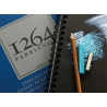 FABRIANO - 1264 Black Drawing Spiral Pad - 200 gsm
