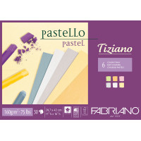 FABRIANO - Bloc Feuilles Pastel Tiziano - 23x30 cm - 160 g/m²