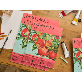 FABRIANO - Tela Canvas-Textured Sheet - 50x70 cm - 300 gsm
