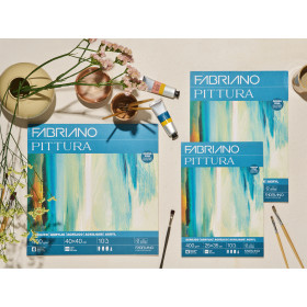 FABRIANO - Feuille Papier Peinture Pittura - 50x70 cm - 400 g/m²