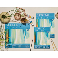 FABRIANO - Feuille Papier Peinture Pittura - 50x70 cm - 400 g/m²