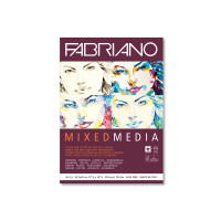 FABRIANO - Bloc Mix Media Blanc - 24x32 cm - 20 Feuilles - 300 g/m²