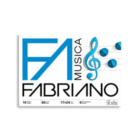 FABRIANO - Music Notebook - 17x24 cm