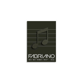 FABRIANO - Carnet de Musique - 17x24 cm