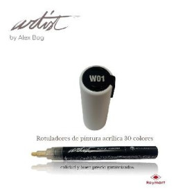 ROYMART - Feutres Acryliques ARTIST - Coffret 12 Feutres Monochrome