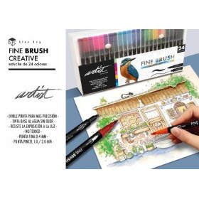 ROYMART - Feutres Double Pointe FINE BRUSH CREATIVE