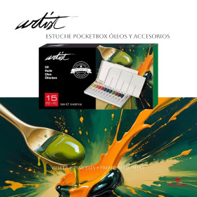 ROYMART - Coffret Peinture à l'Huile de Poche - 15 Tubes de 12 ml