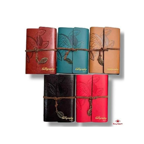ROYMART - Faux Leather Notebook - Assorted Colours