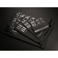 FABRIANO - Black Black Paper Pad - 20 Sheets - 300 gsm