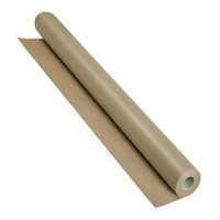 SADIPAL - Ribbed Kraft Paper Roll - Brown - 1 x 25 m