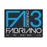 FABRIANO - Disegno 3 Black Paper Pad - 24x33 cm - 10 Sheets - 125 gsm
