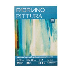 FABRIANO - Feuille Papier Peinture Pittura - 50x70 cm - 400 g/m²