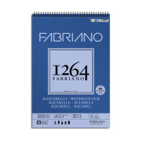 FABRIANO - 1264 Watercolour Spiral Pad - 300 gsm