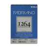 FABRIANO - 1264 Black Drawing Spiral Pad - 200 gsm
