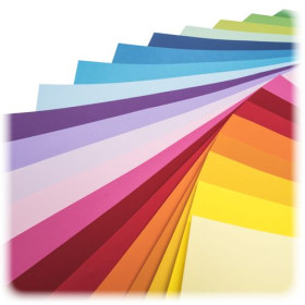FABRIANO - Bloc Papier 5 Couleurs Arcobaleno - 24x33 cm - 10 Feuilles