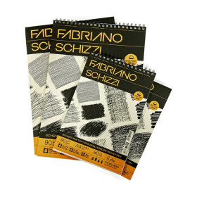 FABRIANO - Carnet de Croquis Spiralé - 90 g/m²
