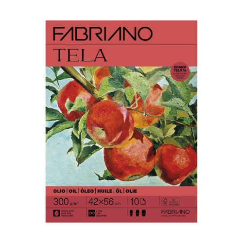 FABRIANO - Tela Canvas-Textured Sheet - 50x70 cm - 300 gsm