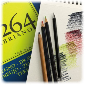 FABRIANO - Bloc Dessin 1264 Spiralé - A4 - 50 Feuilles - 180 g/m²
