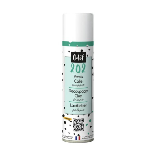 ODIF - Vernis-Colle en Spray 202 - Satiné - 250ml