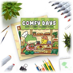 ROYMART - Livre de Coloriage 48 Pages - Comfy Days