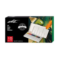 ROYMART - Coffret Peinture à l'Huile de Poche - 15 Tubes de 12 ml