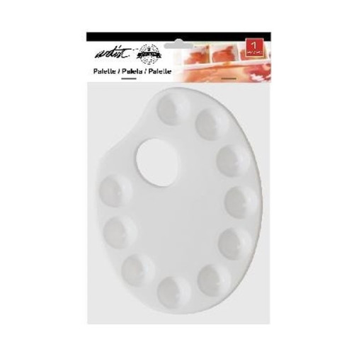 ROYMART - Palette Plastique Ovale - 18x28 cm