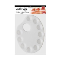 ROYMART - Palette Plastique Ovale - 18x28 cm