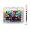 ROYMART - Feutres Acryliques ARTIST Real Brush - Pointe Pinceau Souple - 12 Couleurs