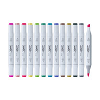 ROYMART - Feutres à Alcool ARTIST Professional Brush - 12 Couleurs