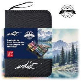 ROYMART - Crayons de Couleur PREMIUM avec Porte-Crayons - 36 Crayons