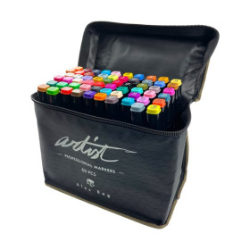 ROYMART - Feutres à Alcool ARTIST Professional Markers - 60 Couleurs