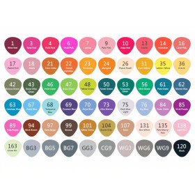ROYMART - ARTIST Professional Alcohol Markers - 60 Colours