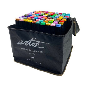 ROYMART - Feutres à Alcool ARTIST Professional Markers - 80 Couleurs