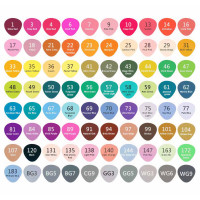 ROYMART - Feutres à Alcool ARTIST Professional Markers - 80 Couleurs