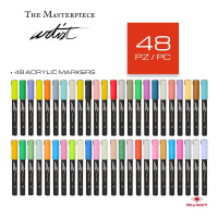 ROYMART - Feutres Acryliques ARTIST - Pointe 4 mm - 48 Couleurs