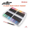 ROYMART - Feutres Acryliques ARTIST Real Brush - Pointe Pinceau Souple - 48 Couleurs