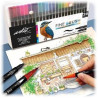 ROYMART - Feutres Double Pointe FINE BRUSH CREATIVE - 24 Couleurs