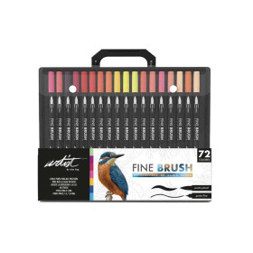 ROYMART - Feutres Double Pointe FINE BRUSH CREATIVE - 72 Couleurs