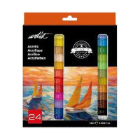 ROYMART - ARTIST Acrylic Paint Pack - 24 Tubes of 12 ml