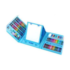 ROYMART - Mega Set Dessin Enfant avec Chevalet - 208 Pièces - Bleu
