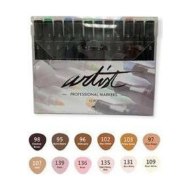 ROYMART - Feutres à Alcool ARTIST - Coffret 12 Tons Chair