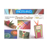 FABRIANO - Pochette Papier Couleurs Vives - 24x32 cm - 12 Feuilles - 160 g/m²