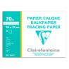Clairefontaine - Papier Calque Supérieur - 24 x 32cm - 20 Feuilles - 70 g/m²