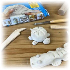 SIO-2 - Argile PLUS - Natural Self-Hardening Clay - 5kg - White