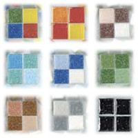MosaixPro Glass Tiles 10 x 10 x 4 mm 200 g ~ 302 pcs Beige
