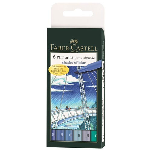 Marqueur textile bleu Faber-Castell
