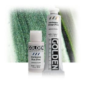 GOLDEN - Heavy Body - Peinture Acrylique - Lisse & Épaisse - Couleurs "Interférence" - 59ml