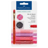 Faber-Castell - Color Gelatos - Blister of 4 Gelatos Sticks - Watercolour - "Red" Pack