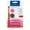 Faber-Castell - Gelatos - Blister de 4 Craies Gelatos - Aquarellables - Pack "Rouge"